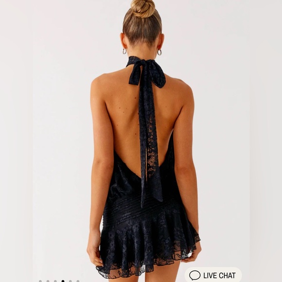 Peppermayo Exclusive - Willow Lace Mini Dress - Black Lace (NWT) - Picture 3 of 3